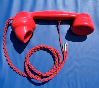 ☎️ Red Braided Telephone Handset Cord 3-Way ☎️ 